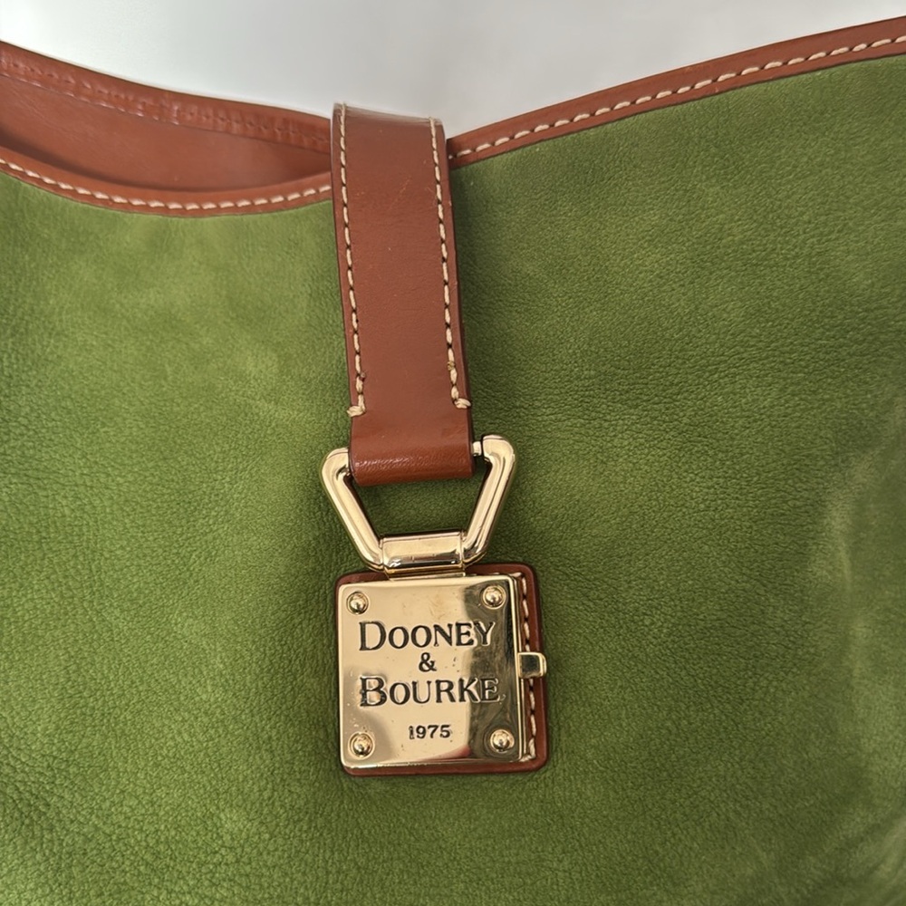 Dooney &Bourke suede and leather shoulder bag - Picture 5 of 10